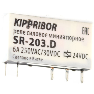 Интерфейсное промежуточное реле в ультратонком корпусе SR-203.D фото