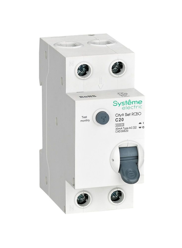 City9 Set Авт. выкл. диф. тока (АВДТ) 1P+N С 20А 6kA 30мА Тип-AС 230В фото