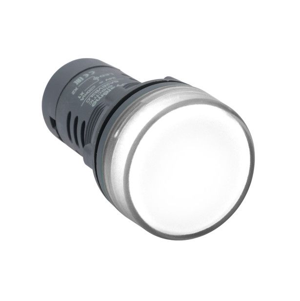 Сигнальная лампа SB7 моноблочная 22мм белая LED 230В АС фото