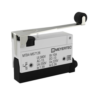Выключатель концевой, IP54, рычаг с роликом Meyertec MTB4-MS7126 фото
