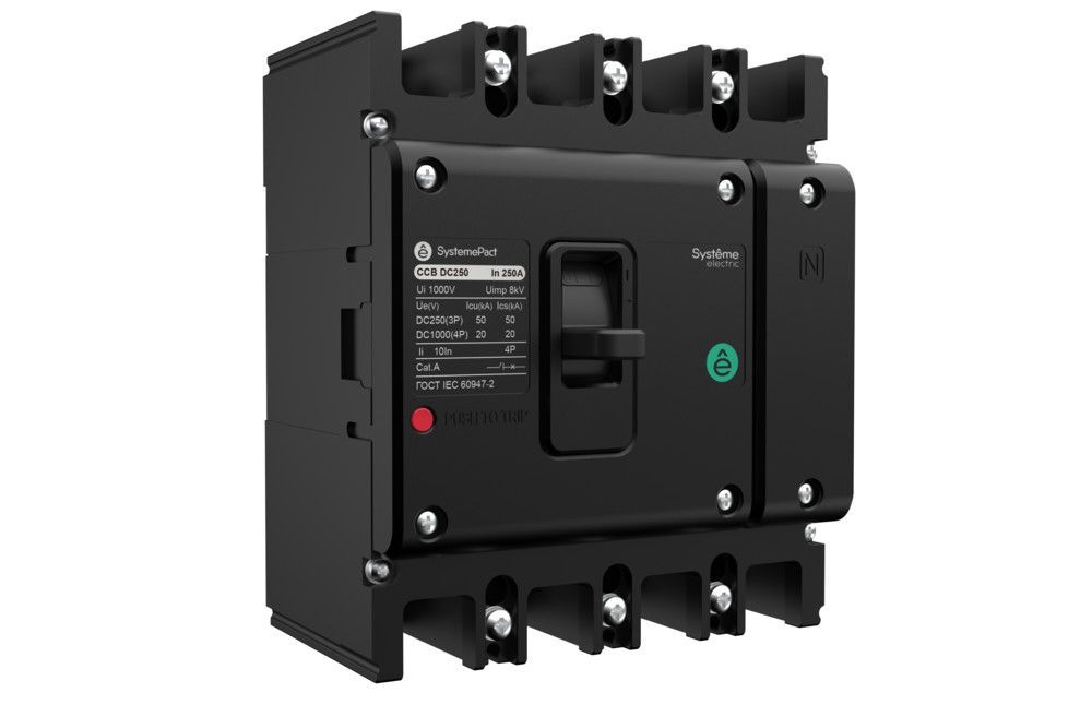 АВТОМАТИЧЕСКИЙ ВЫКЛЮЧАТЕЛЬ SYSTEMEPACT CCB DC250 3P50КА/3P20КА 4P TMD100 фото