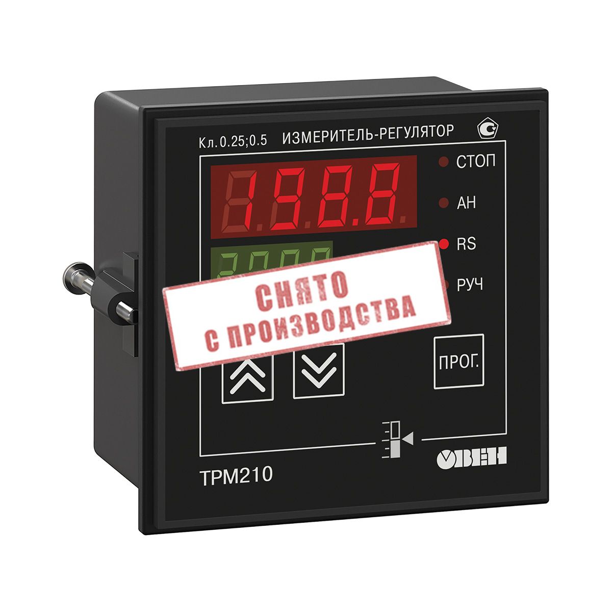 Измеритель ПИД-регулятор с интерфейсом RS-485 ОВЕН ТРМ210-Щ1.СС фото