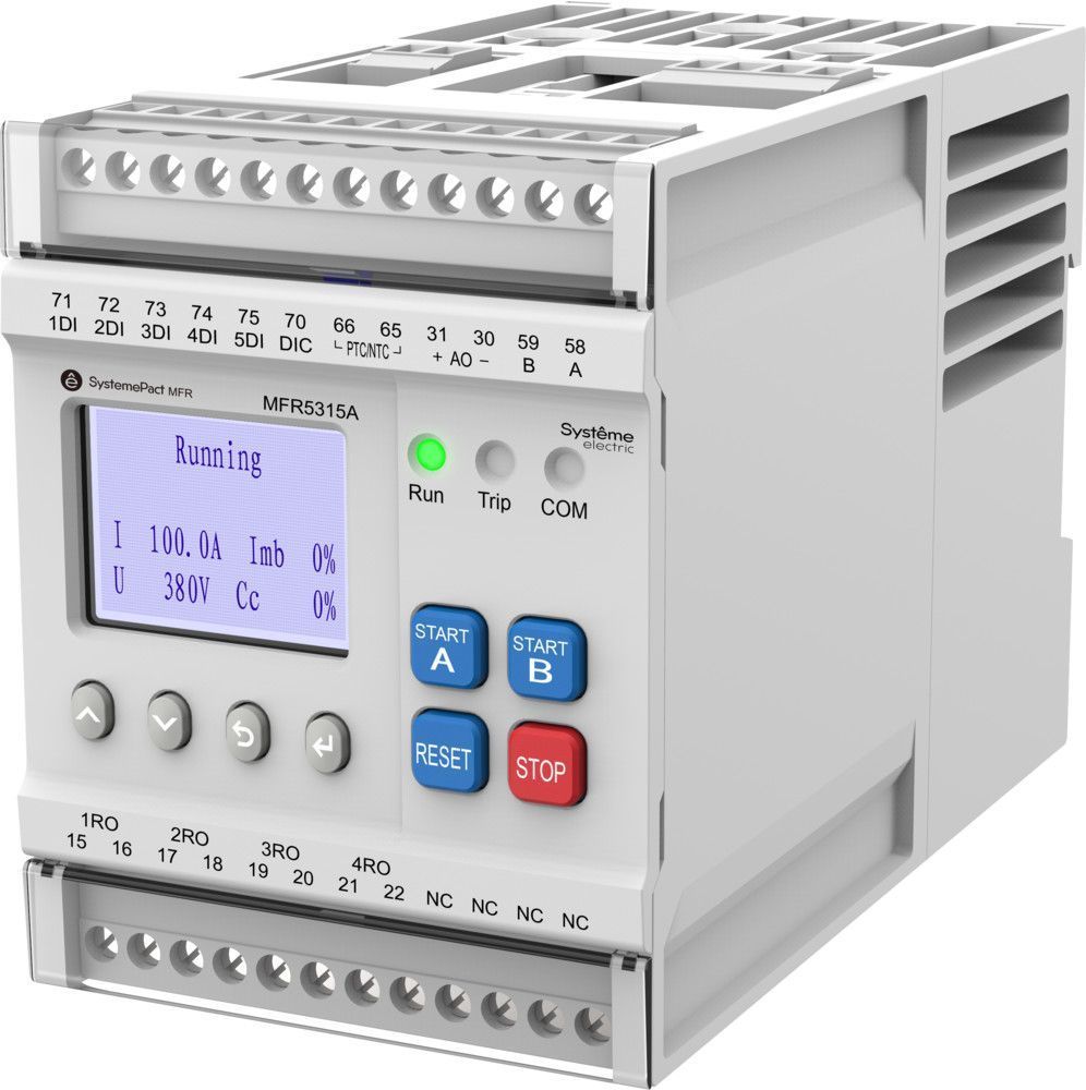 РЕЛЕ MFR530 MODBUS-RTU + ВСТРОЕННЫЙ ДИСПЛЕЙ 5-25A ТТ Ø10.5ММ 80-270В AC/DC фото