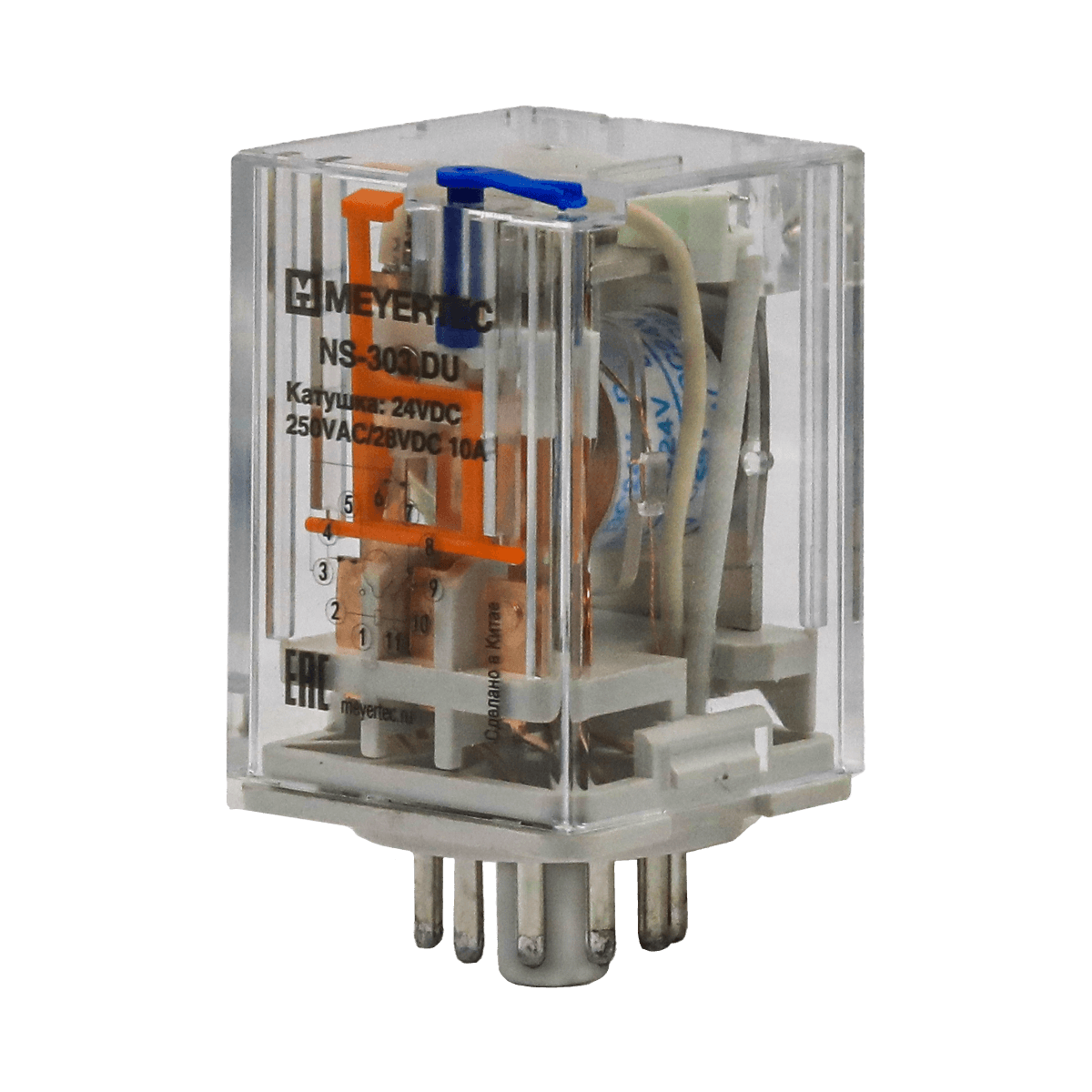 Реле промежуточное 3-конт., 24VDC, ток 10 А Meyertec NS-303.DU фото