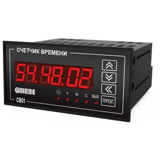 Счётчик времени ОВЕН СВ01-220.Щ2.Р.RS фото