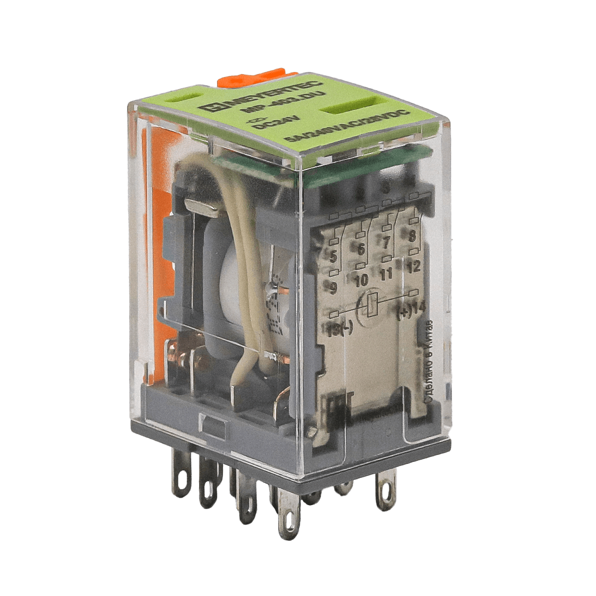 Реле промежуточное 4-конт., 24VDC, ток 5 А Meyertec MP-403.DU фото