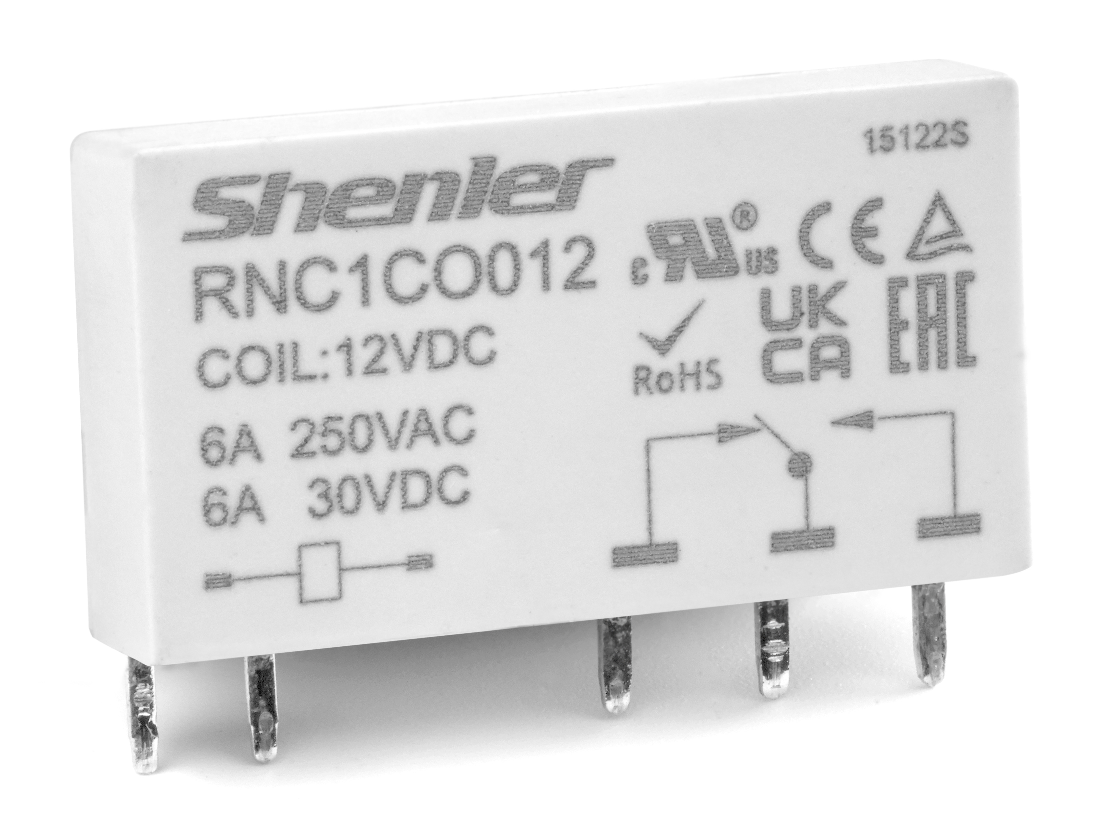 Интерфейсное реле Shenler RNC1CO012 1CO 6A 12VDC фото