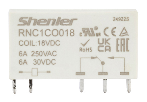 Интерфейсное реле Shenler RNC1CO018 1CO 6A 18VDC фото