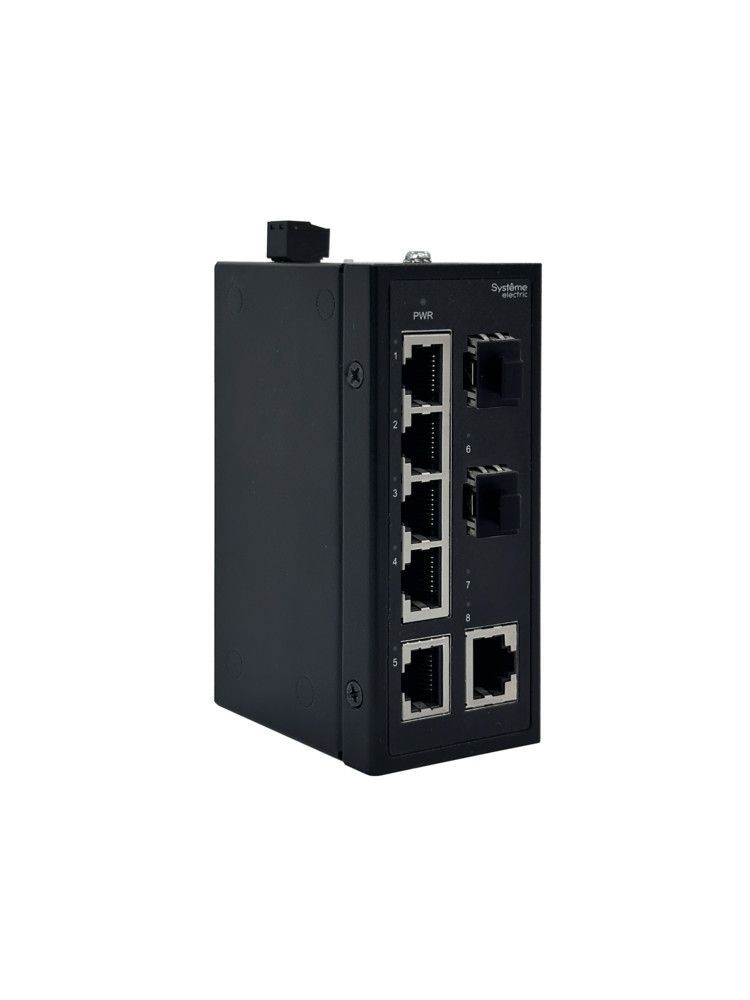 Неуправляемый промышленный коммутатор Ethernet, 6x10/100BaseT, 2x100BaseX SFP фото