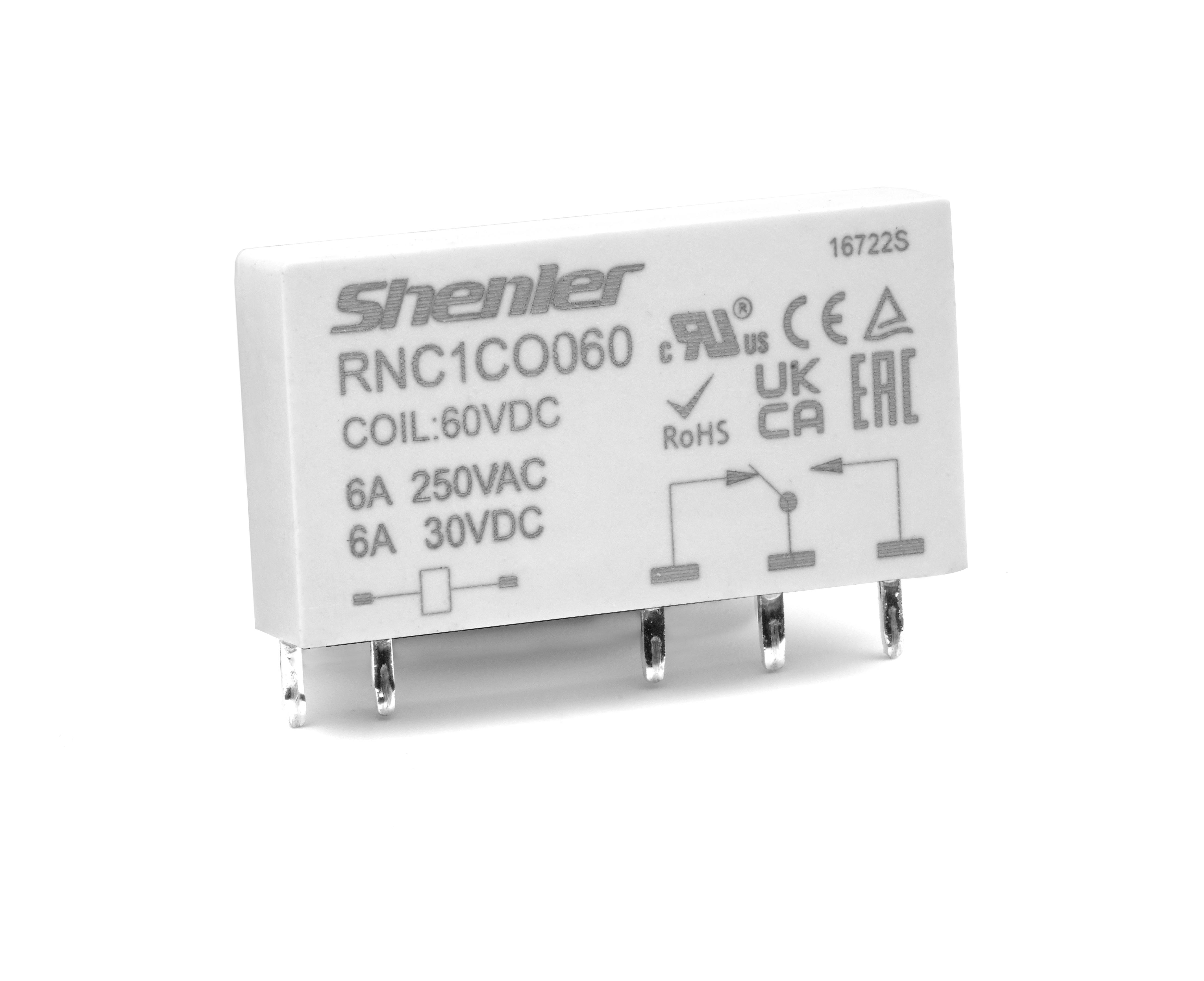Интерфейсное реле Shenler RNC1CO060 1CO 6A 60VDC фото