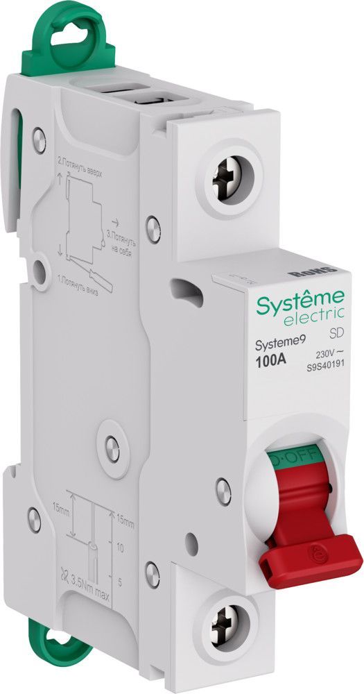 Systeme9 Выключатель нагрузки (ВН) 1P 100A 230В фото