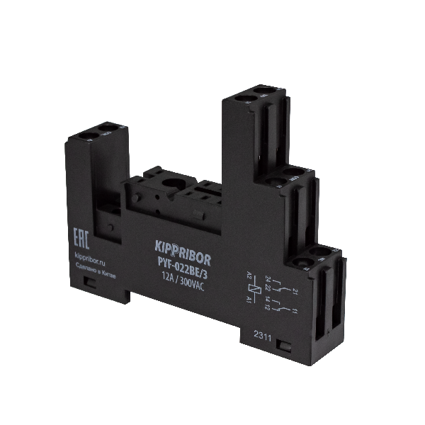 Колодка для реле KIPPRIBOR PYF-022BE/3 фото