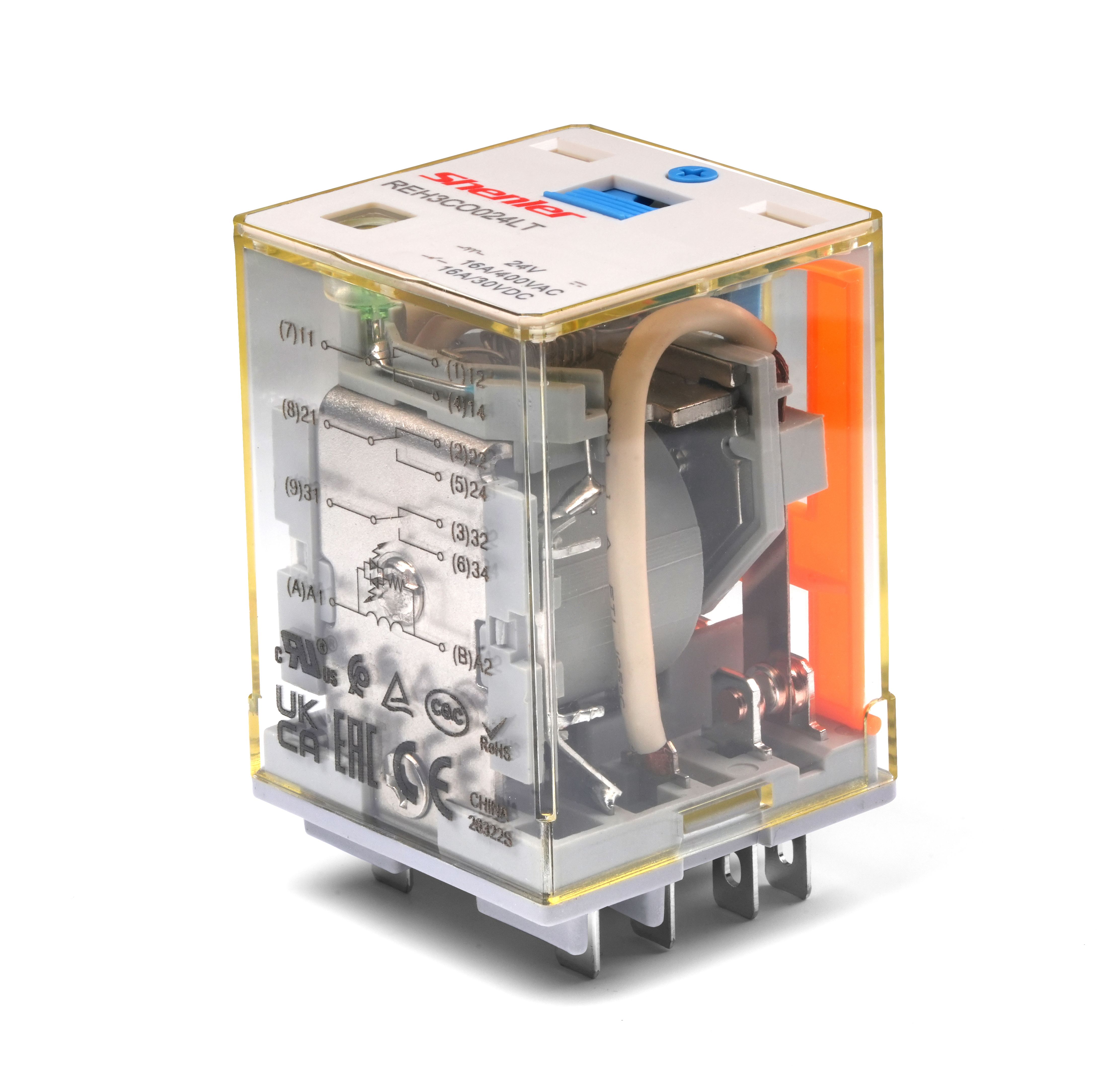 Силовое реле Shenler REH3CO110LT 3CO 16A 110VDC фото