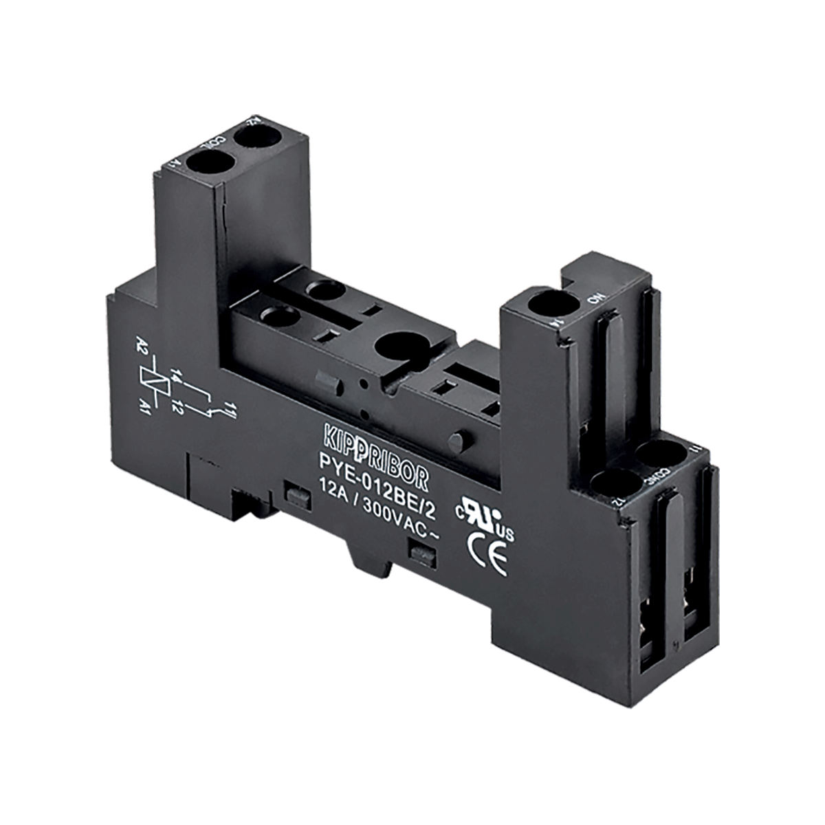 Монтажные колодки KIPPRIBOR PYF-012BE, PYF-022BE, PYF-112BE, PYF-122BE (для 1- и 2-контактных промежуточных реле серии MR) ОВЕН PYF-012BE/3 фото