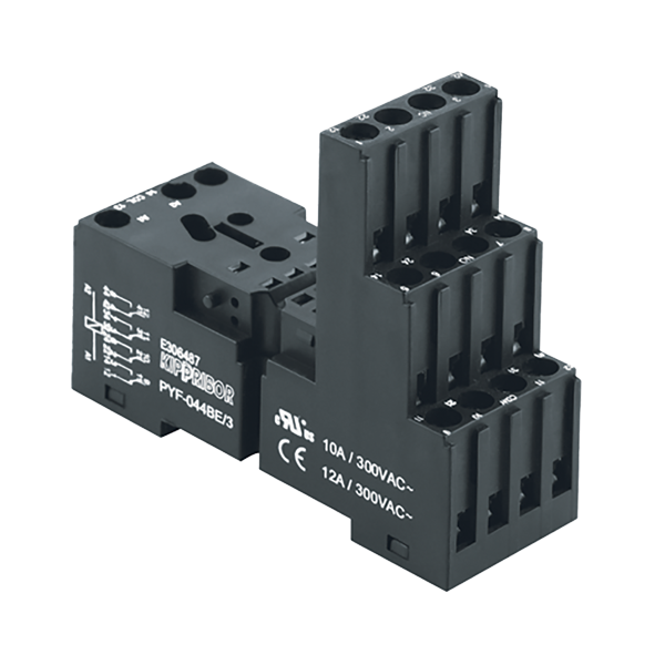 Монтажные колодки KIPPRIBOR PYF-044BE, PYF-144BE (для 4-контактных промежуточных реле серии RP) ОВЕН PYF-044BE/2 фото