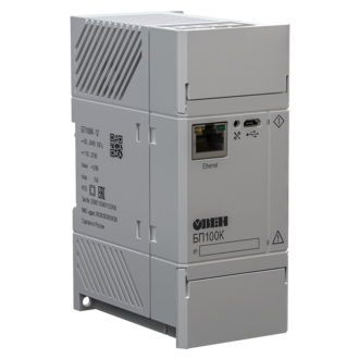 Блок питания для ПЛК и ответственных применений с интерфейсом Ethernet ОВЕН БП100К-12 фото