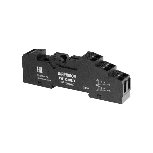 Колодка для реле MPR 2-х конт. KIPPRIBOR PYF-123BE/3 фото