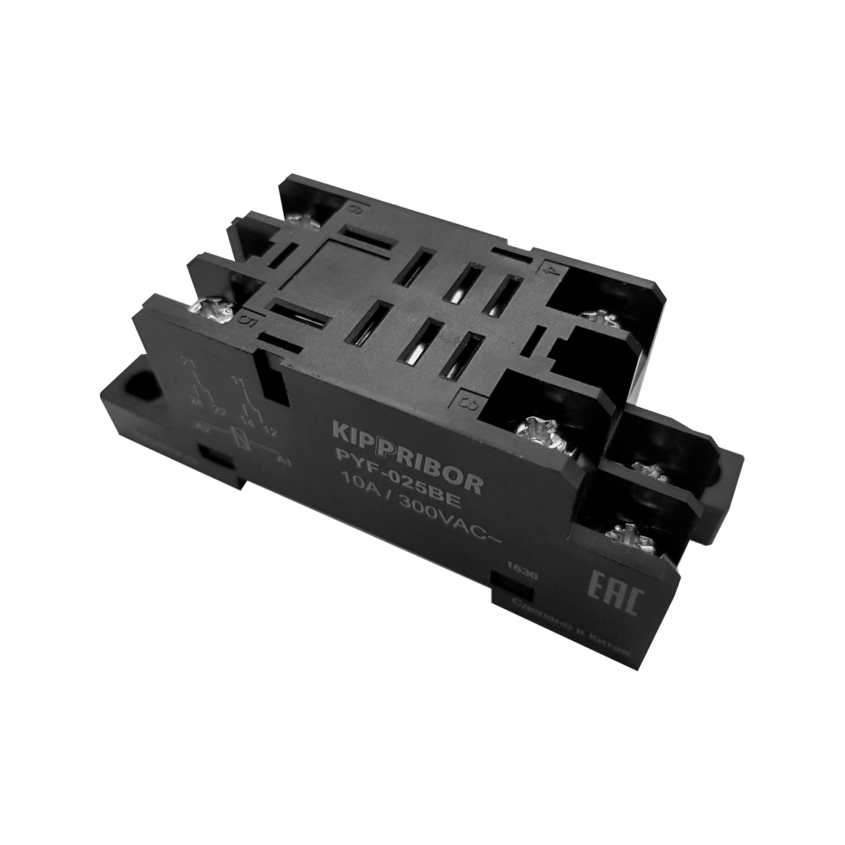 Монтажные колодки KIPPRIBOR PYF-025BE и PYF-045BE (для 2- и 4-контактных промежуточных реле серии REP) ОВЕН PYF-025BE фото