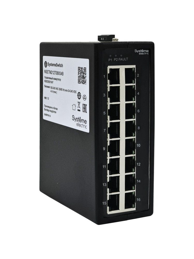 Неуправляемый промышленный коммутатор Ethernet, 16x10/100BaseT фото