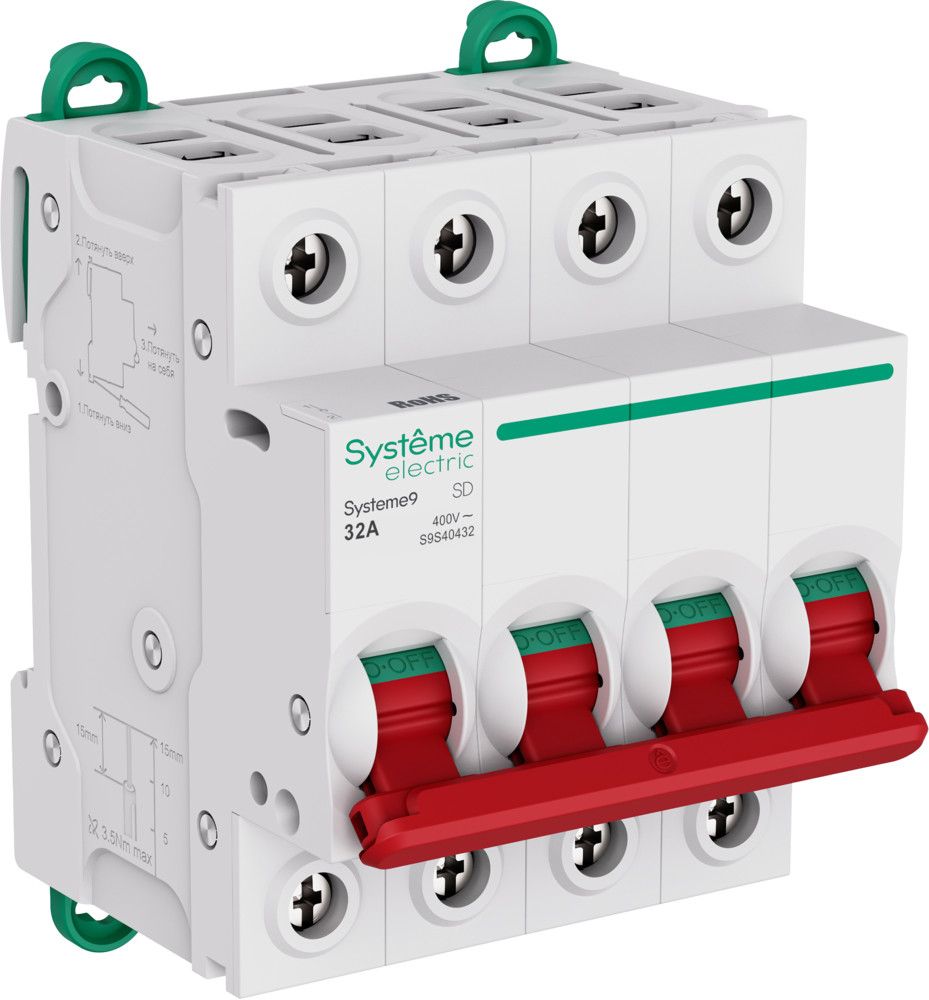 Systeme9 Выключатель нагрузки (ВН) 4P 32A 400В фото