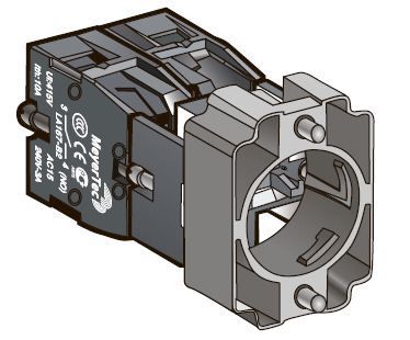 Основание с 2 блок-контактом, 1NO+1NC, с фиксацией MeyerTec MTB2-BZ25 фото