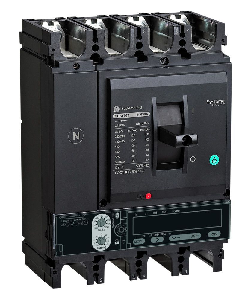 АВТ.ВЫКЛ SYSTEMEPACT CCB630 150KA 4P4D S5.3E 630A фото