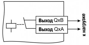 Схема подключения дискретного выхода
